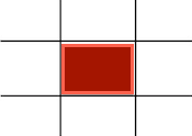 Red will position by move(1,1) because position is empty